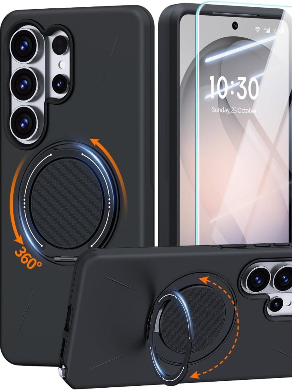 Samsung Galaxy S26 Ultra Case Ring Holder Kickstand Screen Protector Shockproof